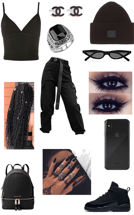 Monochrome: All black Outfit