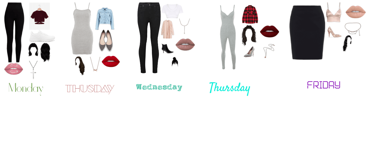 an outfit for everyday of the week