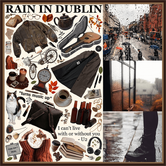 RAIN IN DUBLIN IRELAND