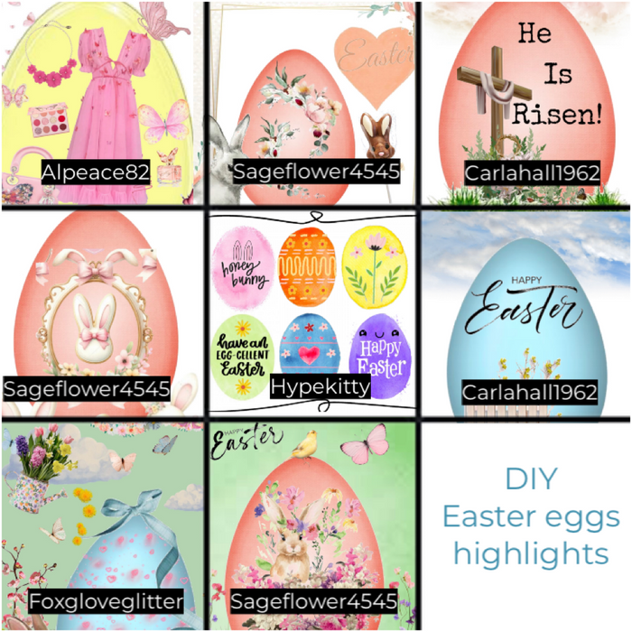 DIY Easter eggs highlights