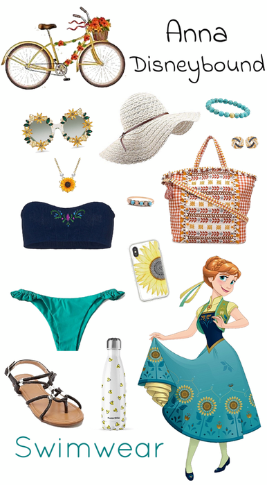 Anna Swimwear Disneybound