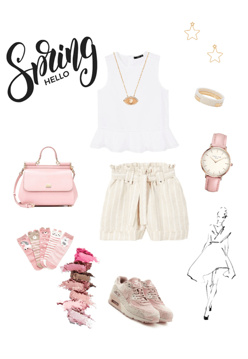 soft and pastel spring outfit