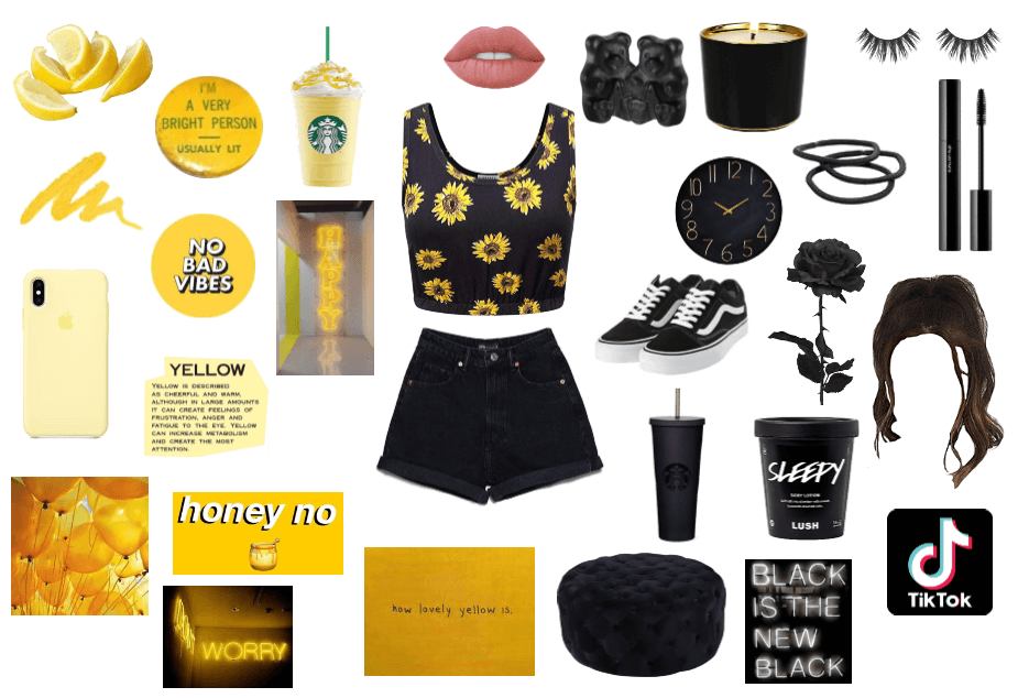 A Black and Yellow Summer Look