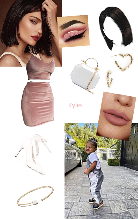 Kylie Jenner Velvet Pink 2 Piece