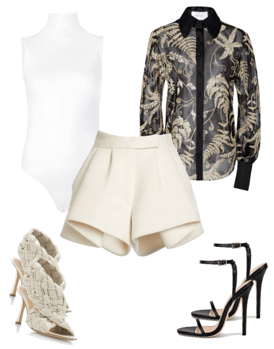 Blouse and dressy shorts