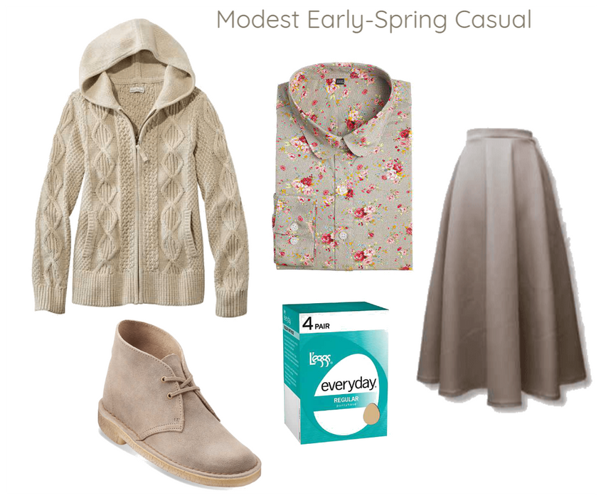 Modest Early-Spring Casual