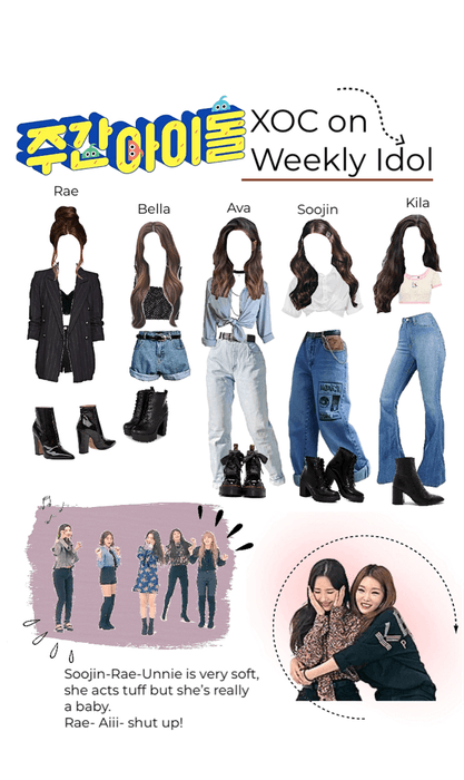 XOC on weekly idol | fake girl group