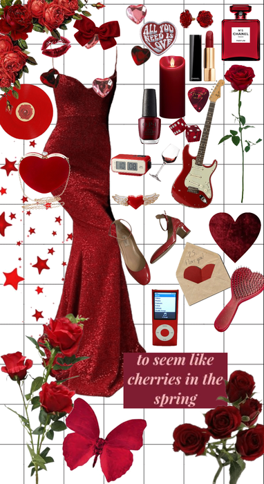 red moodboard