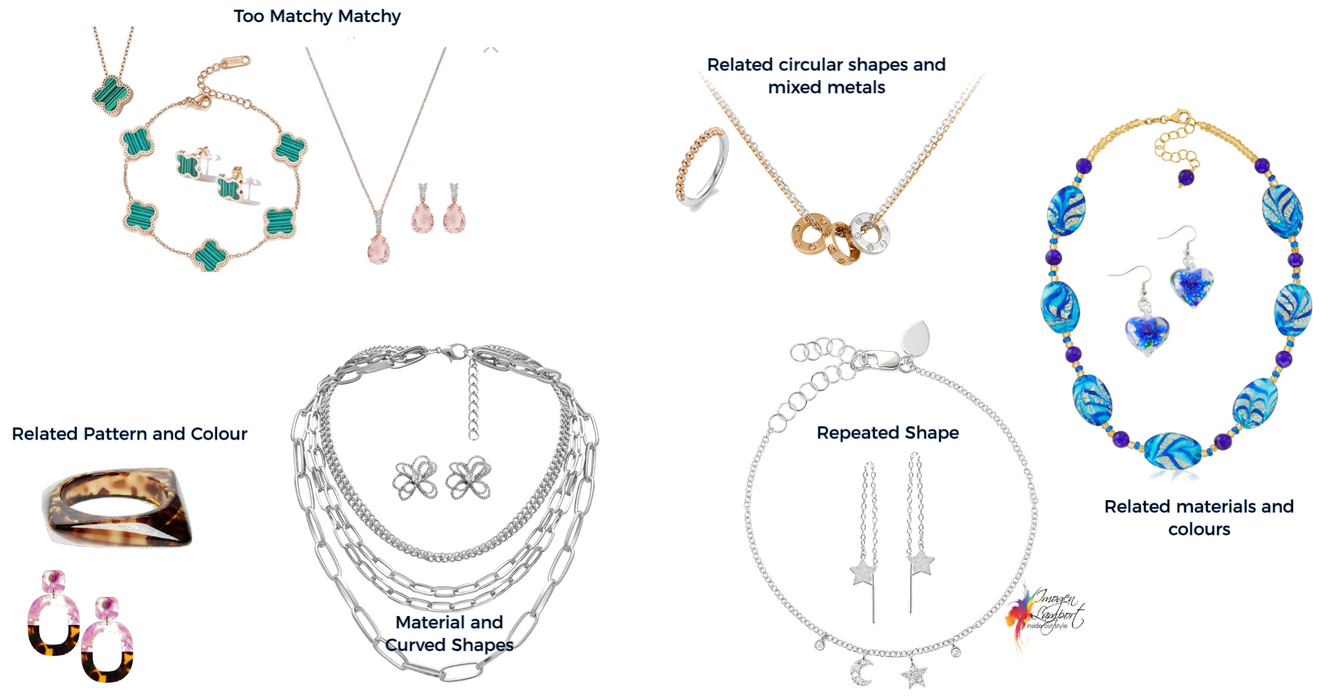 related shapes in jewellery