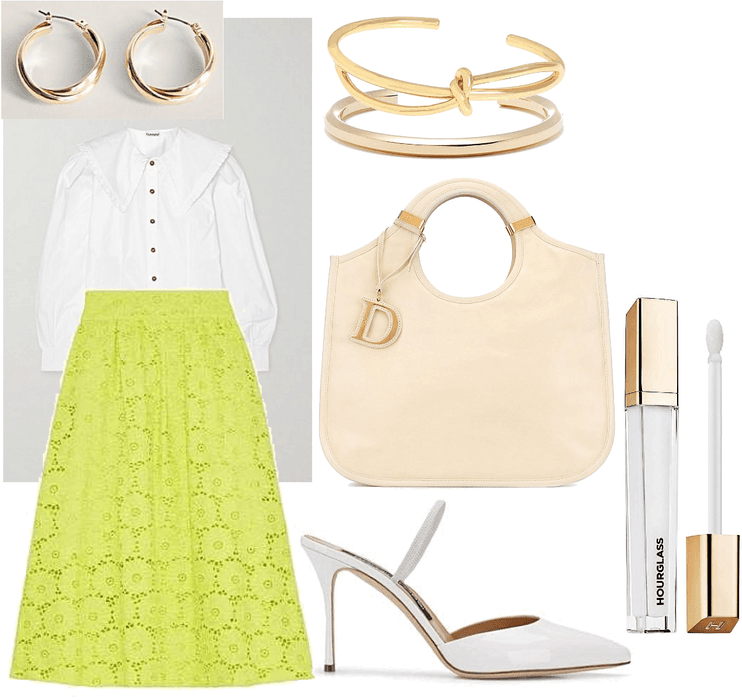 neon green outfit