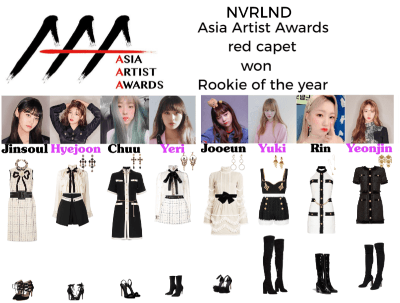 NVRLND Asia Artist Awards red carpet won ROFTY