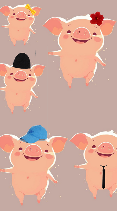 5 little pigs