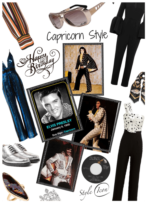 HBD Elvis:StyleIcon-Jumpsuits/jewelry/scarves