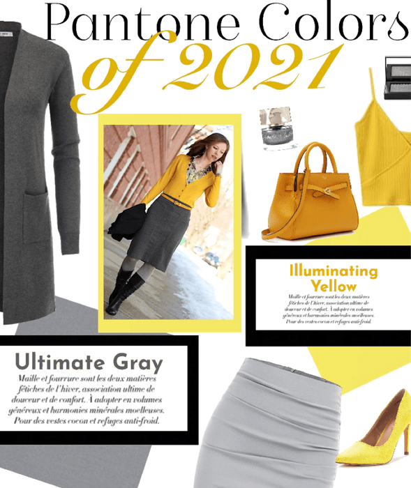 Pantone Yellow and Gray
