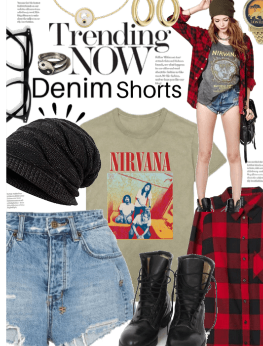 Trending Now: Grunge Punk Denim shorts