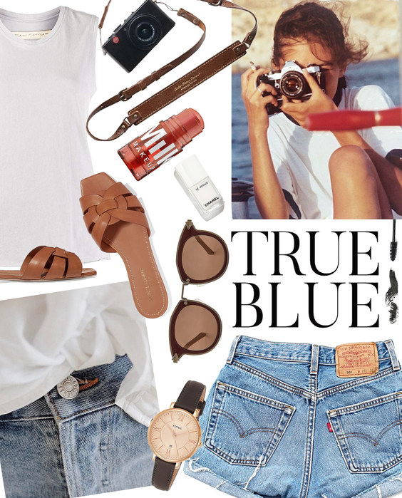 true blue profession | denim shorts style