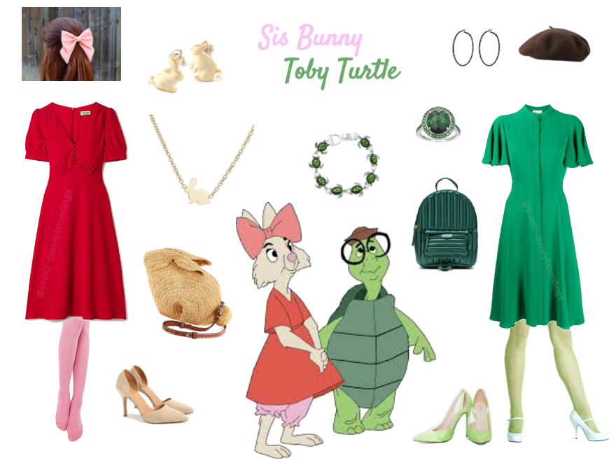 Sis Bunny & Toby Turtle outfits - Disneyboundings