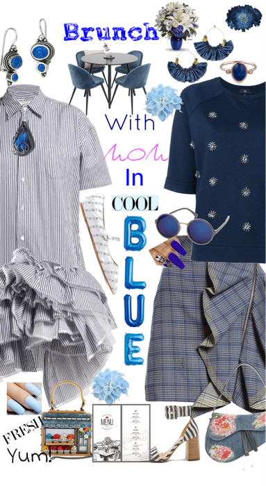 Brunch with Mom in Cool Blue!