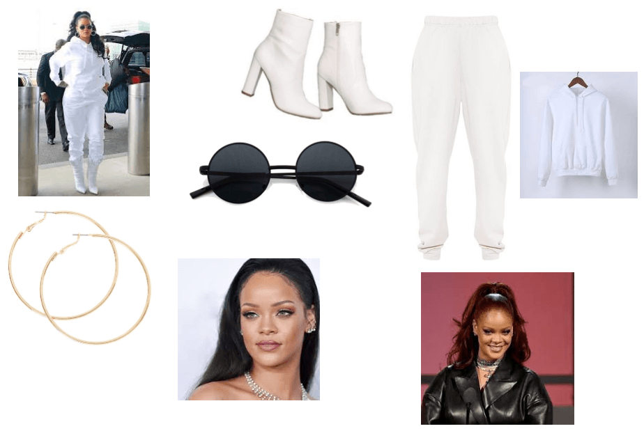 Rihanna streetwear inspired outfit