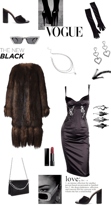 Vogue elegant black outfit