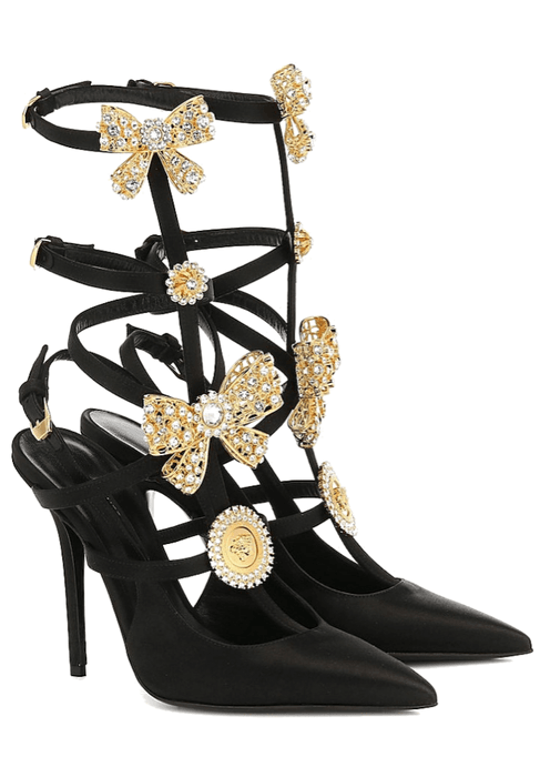 Versace bow shoes
