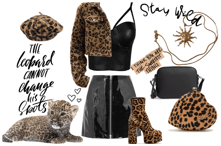 leopard & leather