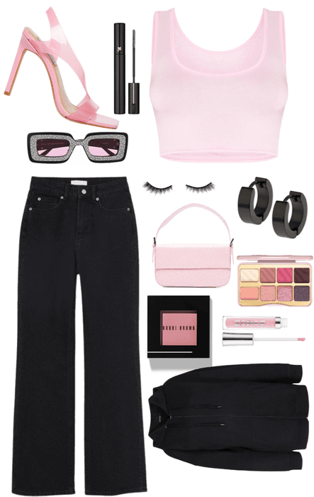 PINK💕 AND BLACK 🖤FIT