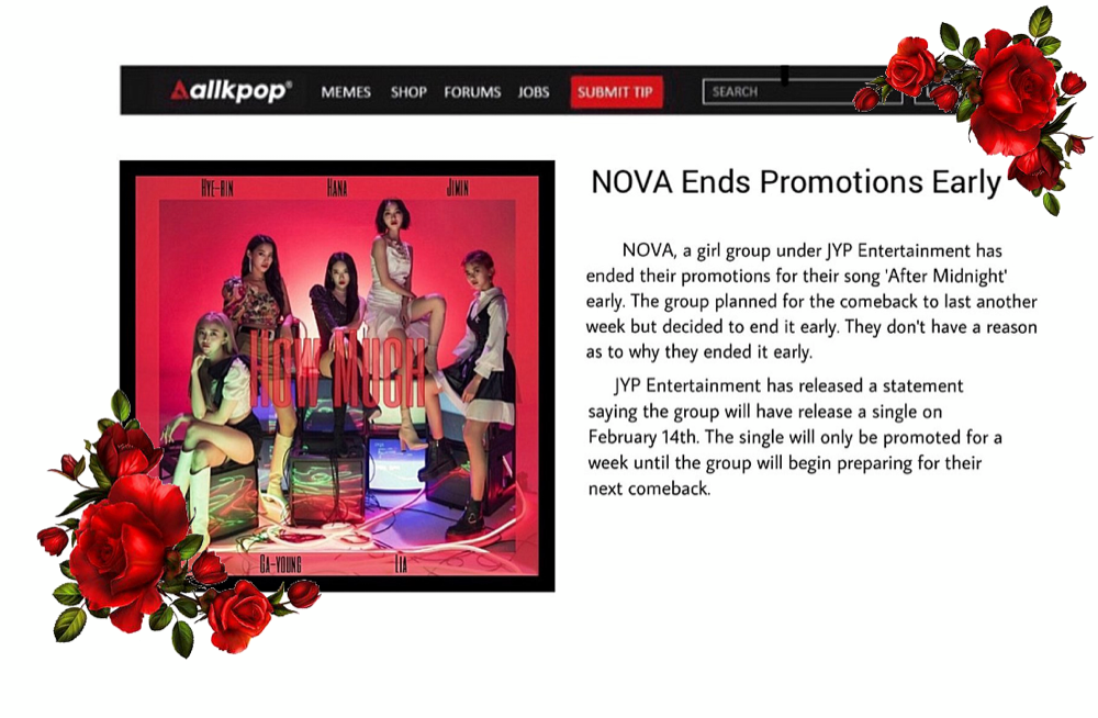 -NOVA- All Kpop Article - Ending Promotions