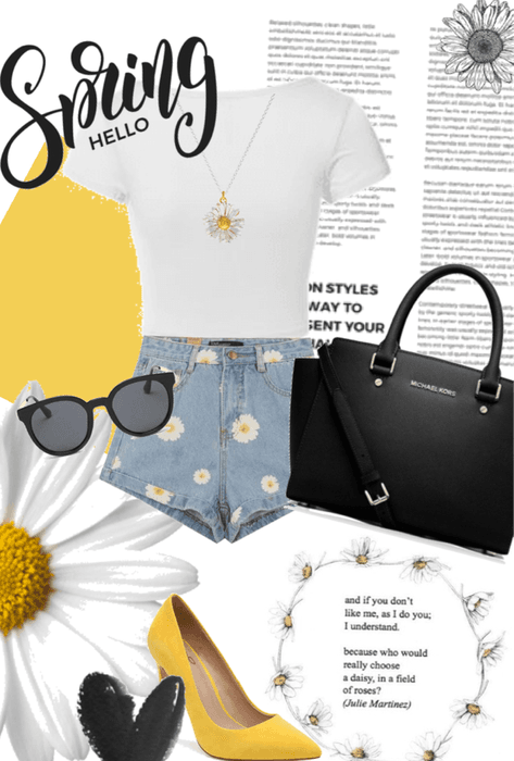 spring daisy outfit