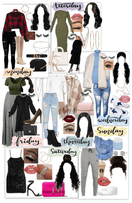a week of outfits