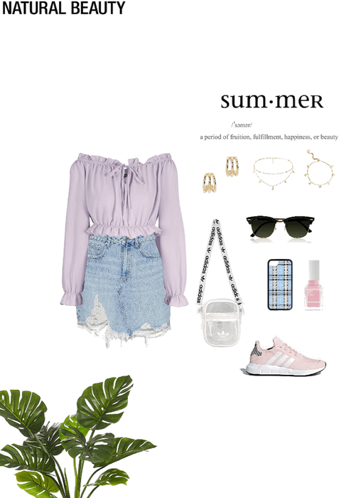 summer outfit 🤍🌸🦋🍭⚡️💜