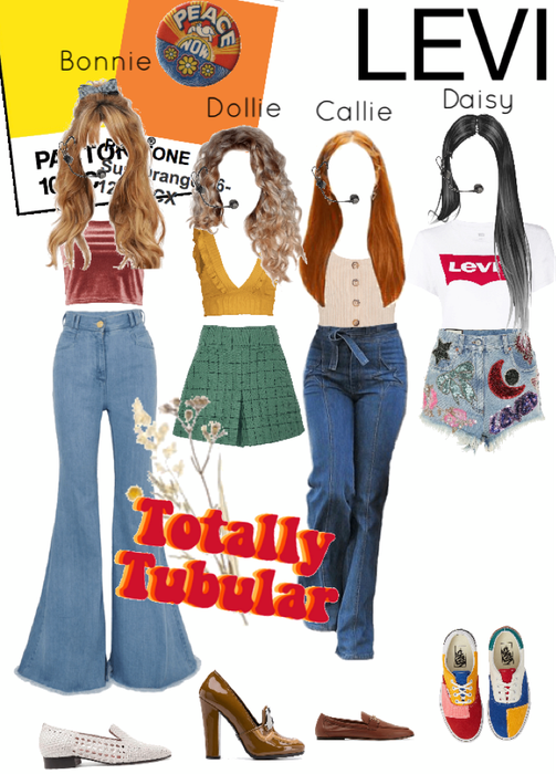 Levi’s stage outfits for “Totally Tubular” album