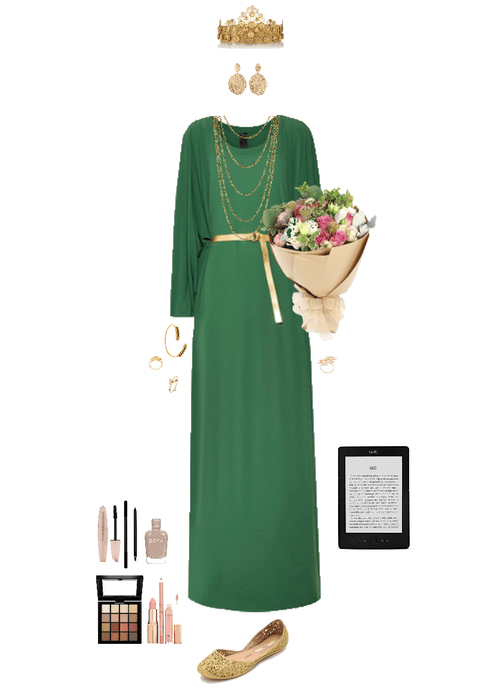 green ceremonial dress (Tara)