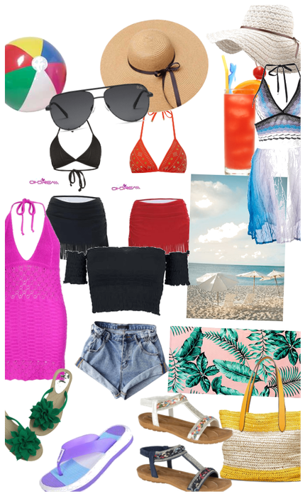 my ideal beach day outfit style
