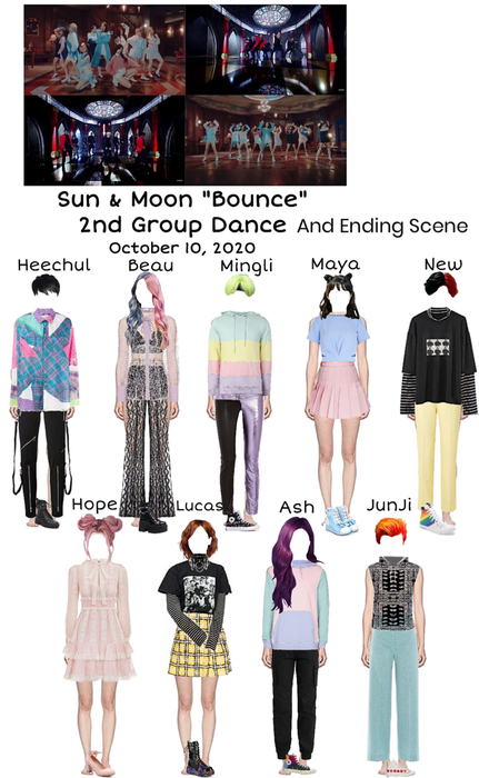 Sun & Moon “Bounce” 2nd Group Dance + Ending Scene