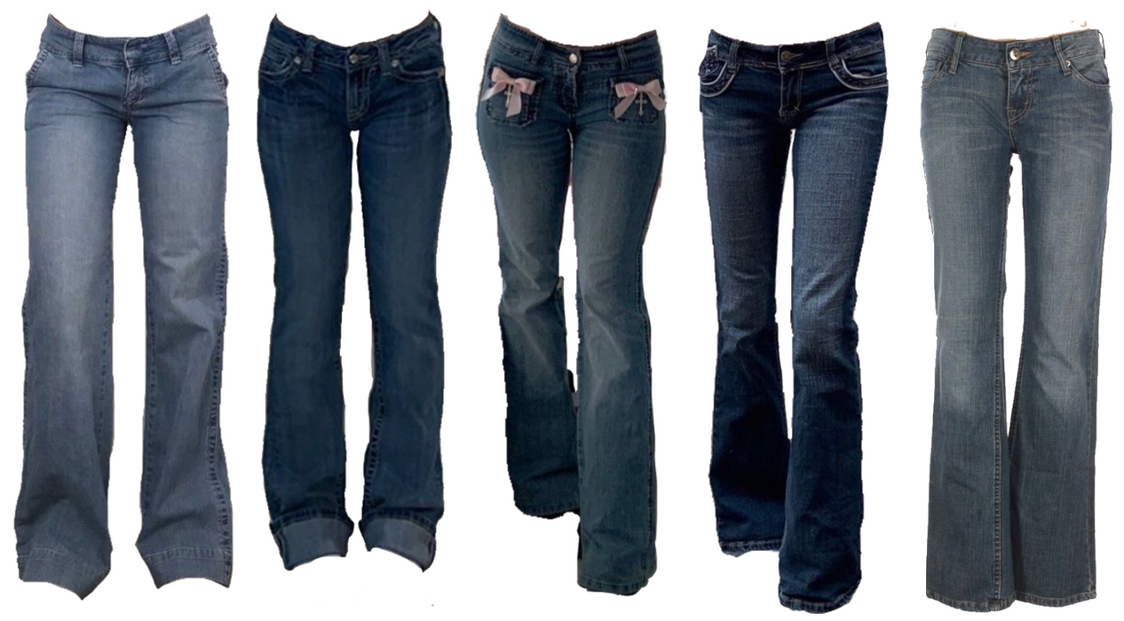 Bootcut and baggy jeans