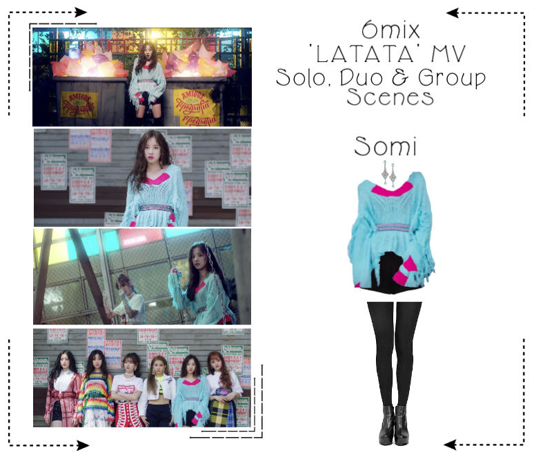 《6mix》'LATATA' Music Video-Somi's 3rd Outfit Scene