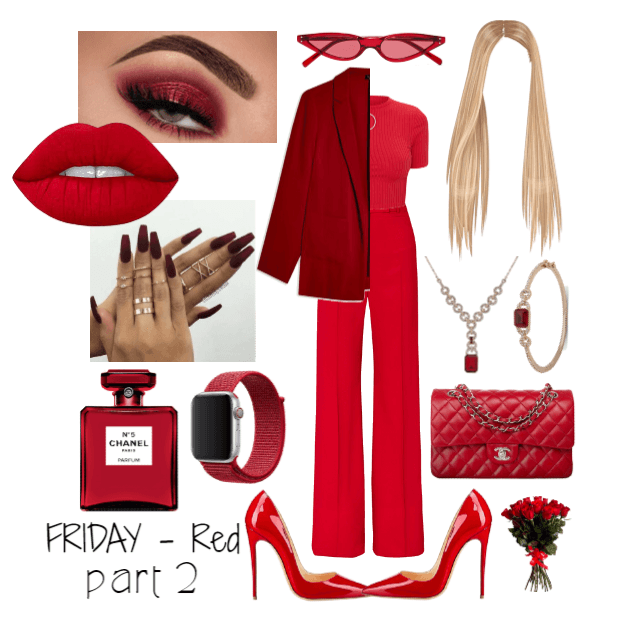 strict business // Monochromatic outfit - RED prt2