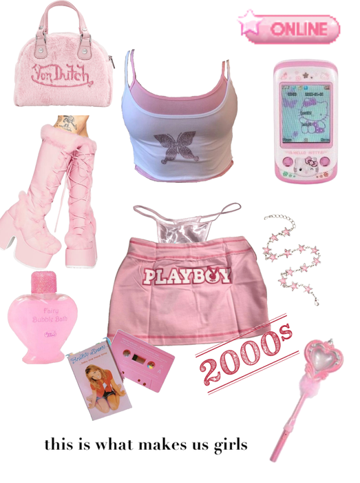 G-String Emo Girls Pink Panties Y2k Streetwear Aesthetic Graphic