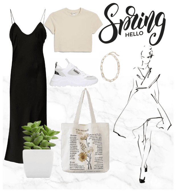 Basic spring or autumn outfit