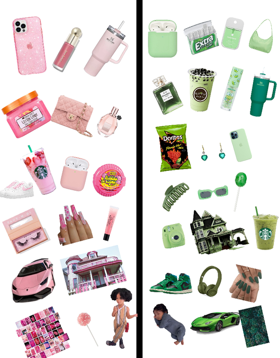 pink vs green life