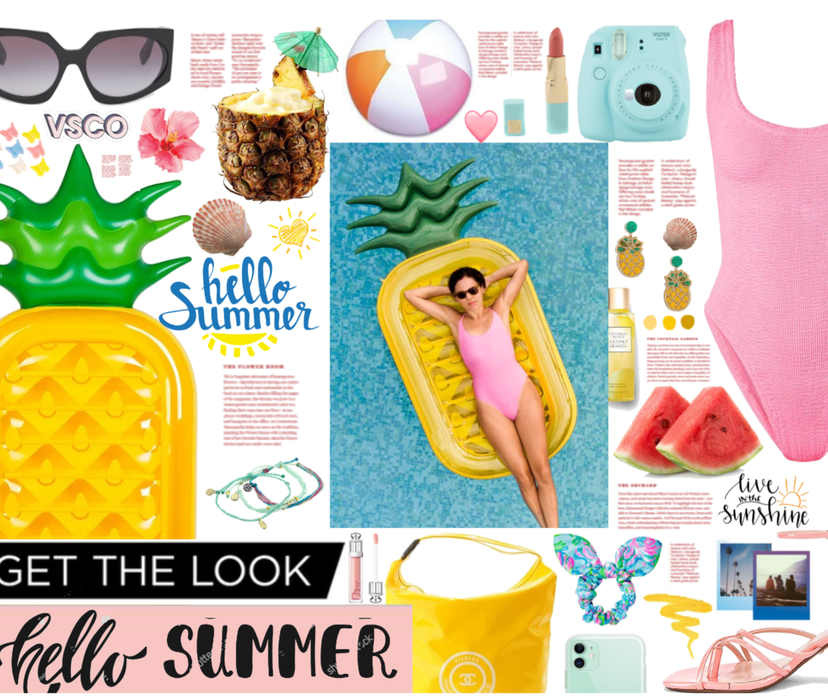 Get the look:  summer and pool floats= perfect day