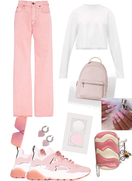 the girl who is obsessed with the color pink