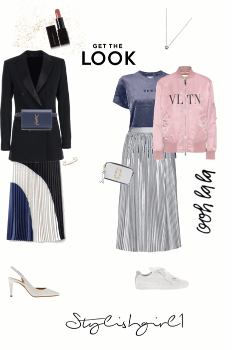 How to wear pleated skirt