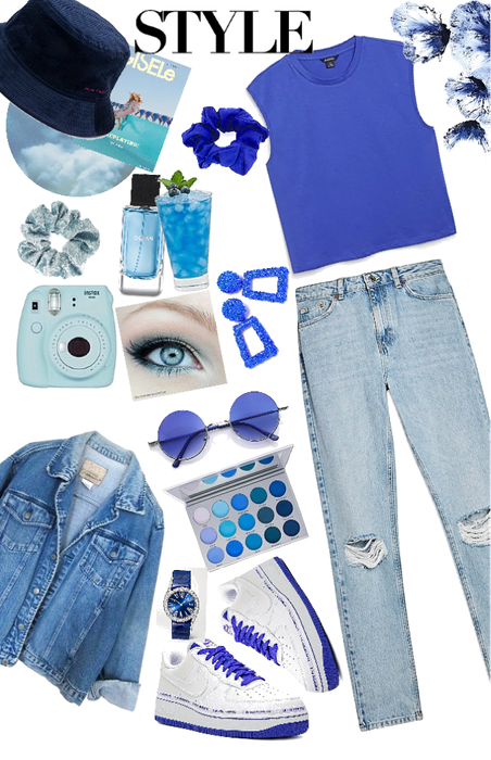 blue casual