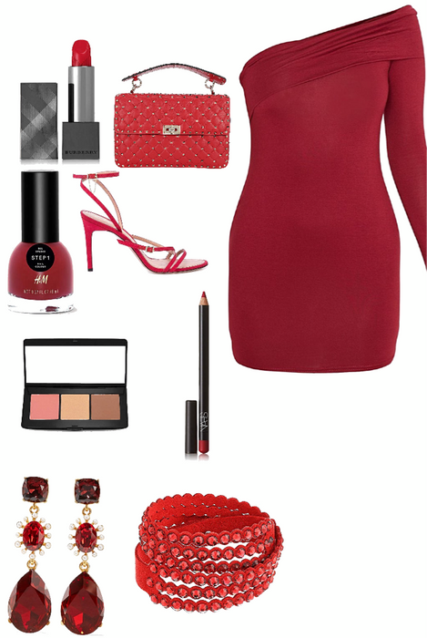 red oufit