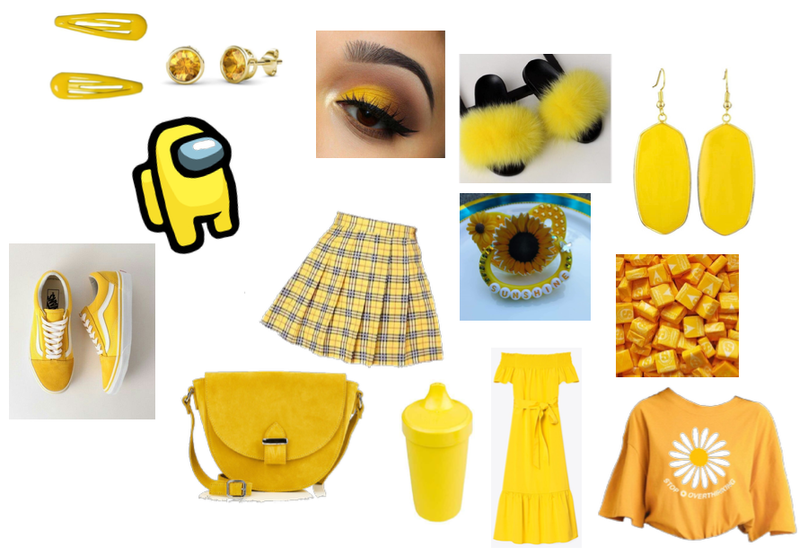 A cute yellow agere look