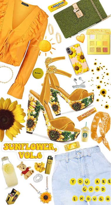 Sunflower shoe outfit