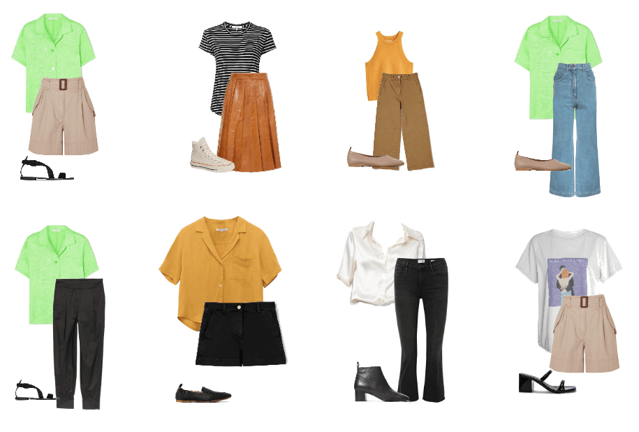 spring capsule wardrobe outfits