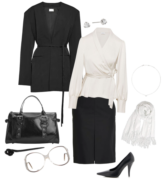 Hourglass office outfit
